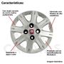 Imagem de 4X Calota Fiat Elba Premio Siena Aro 13 Com Emblema 072Cb