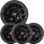 Imagem de 4X Calota Fiat Mobi Argo Idea Aro 14 Preto Com Emblema 291Cb