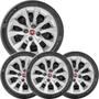 Imagem de 4X Calota Fiat Mobi Argo Palio Aro 14 Com Emblema 293Cb