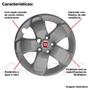 Imagem de 4X Calota Fiat Toro 2017 A 2020 Aro 16 Grafite Emblema 301Cp