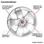 Imagem de 4X Calota Fiat Toro 2017 A 2020 Aro 16 Prata Emblema 301Cp