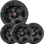 Imagem de 4x Calota FIAT TORO 2017 a 2020  Aro 16 Preto Emblema 301cp