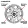 Imagem de 4X Calota Fiat Toro 2021 Aro 16 Com Emblema 300Cp