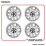 Imagem de 4X Calota Fiat Toro 2021 Aro 16 Com Emblema 300Cp