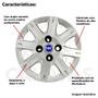 Imagem de 4x Calota Fiat Uno Palio Aro 13 com Emblema 072cb