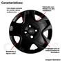 Imagem de 4x Calota Ford Fiesta Hatch Sedan Aro 14 Preto com Emb 025cb