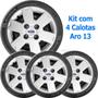 Imagem de 4x Calota Ford Ka Fiesta Aro 13 com Emblema 033cb