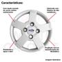 Imagem de 4X Calota Ford Ka Fiesta Aro 13 Emblema Original 013Cb