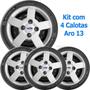 Imagem de 4X Calota Ford Ka Fiesta Aro 13 Emblema Original 013Cb