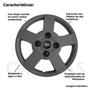 Imagem de 4X Calota Ford Ka Fiesta Aro 13 Grafite 013Cb