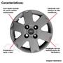 Imagem de 4X Calota Ford Ka Fiesta Aro 13 Grafite Com Emblema 033Cb