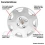 Imagem de 4x Calota GM CORSA CELTA CLASSIC Aro 13 com Emblema 118cb