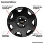 Imagem de 4x Calota GM CORSA CELTA CLASSIC Aro 13 Preto Emblema 118cb