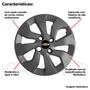 Imagem de 4X Calota Gm Onix Aro 14 Grafite Emblema 373Cb