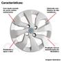 Imagem de 4X Calota Gm Onix Prisma Aro 14 Emblema Cinza 373Cb