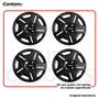 Imagem de 4x Calota GM Onix Prisma Aro 14 Preto Emblema Original 194cb