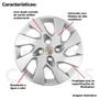 Imagem de 4X Calota Gm Onix Prisma Corsa Aro 15 Com Emblema 195Cp