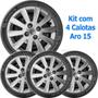 Imagem de 4X Calota Gol Voyage Saveiro G5 G6 G7 09 A 22 Aro 15 018Cp