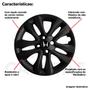 Imagem de 4X Calota Honda Civic City Fit aro 14 Black Piano