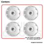 Imagem de 4x Calota jogo VW GOL PARATI G3 G4 Aro 13 com Emblema 573ar