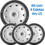 Imagem de 4x Calota jogo VW GOL PARATI G3 G4 Aro 13 com Emblema 573ar