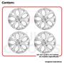 Imagem de 4X Calota Onix Prisma 2012/2016 Aro 15 375Cp