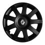 Imagem de 4X Calota Renault Logan Clio Sandero Aro 14 Preto Emb 873Ar