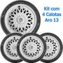 Imagem de 4x Calota Sport VW GOL PARATI VOYAGE G2 G3 G4 Aro 13 600ar