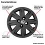 Imagem de 4x Calota VW GOL VOYAGE SAVEIRO G5 Aro 14 Preto Emblem 048ca