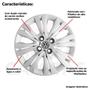 Imagem de 4X Calota Vw Gol Voyage Saveiro G7 Aro 14 Com Emblema 245Ca