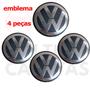 Imagem de 4x Emblema Alumínio Volkswagen 90mm p/ rodas e calotas