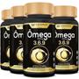 Imagem de 4x OMEGA 3 6 9 60CAPS PEIXE LINHAÇA BORRAGEM HF SUPLEMENTS