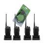 Imagem de 4X Radio Comunicador Uhf Ht Walkie Talkie Profissional Rpd