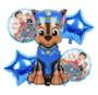 Imagem de 5 balão patrulha canina Azul/Bexiga decorativa festa patrulha canina