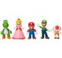 Imagem de 5 Bonecos Mario Luigi, Yoshi, Toad E Peach - Sunny 4206