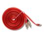 Imagem de 5 cabo rca vermelho 5 metros para uso automotivo kx3