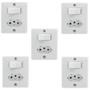 Imagem de 5 Conjunto Interruptor + 1 Tomada 10A Sobrepor Sistema X Box