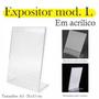Imagem de 5 Display L Expositor 21X15 Acrílico Cardápio Pix Qr A5 Ver