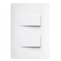 Imagem de 5 Interruptor Duplo Simples Habitat Branco Fame 2094