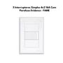 Imagem de 5 Interruptores Simples 4x2 16A Com Parafuso Evidence - FAME