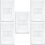 Imagem de 5 Interruptores Simples 4x2 16A Com Parafuso Evidence - FAME