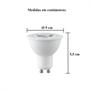 Imagem de 5 Lampada Led Branco Neutro 6W Dicroica Mr16 4000K Lup10