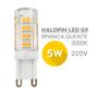 Imagem de 5 Lâmpadas Halopin LED G9 5W 220V Luz Branca Quente/3000K - P/Lustres Luminárias e Arandelas