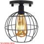 Imagem de 5 Lustres Teto Plafon Industrial Aramado Globo Retrô Luminária Sobrepor Vintage Agp Ilumini