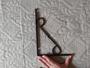 Imagem de 5 Mão francesa para prateleira de parede suspensa ferro colonial com desenho artesanal 23,5 cm