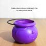 Imagem de 5 Mini Caldeirão Dia das Bruxas Roxo Doces Vela Halloween Decoração de Mesa