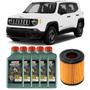 Imagem de 5 Óleo Sintético 5W30 Castrol e Filtro Óleo Tecfil Jeep Renegade 1.8 Flex 2015 a 2019