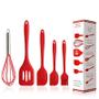 Imagem de 5 PCS Silicone Kit Cozinha Cozimento Suprimentos Utensílios Espátula Conjunto SILICONE