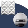 Imagem de 5 Placas 3D Decorativo 50x 50cm Parede Kit 0,5 Mini Estrelar Casa Moderno Sala Cozinha Banheiro Lavavel Duravel 