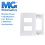 Imagem de 5 Placas Brancas Com Suporte Margirius 4x2 Com 2 Postos